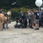 Film Horses on set