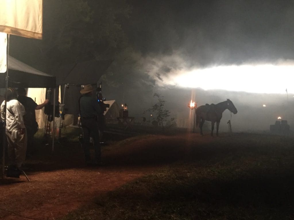 Film Horses on Set